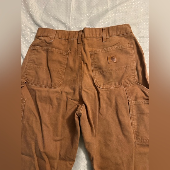 CARHARTT B11 BRN Men's 34x32 Dungaree Fit Canvas Carpenter Brown Pants - Picture 6 of 10